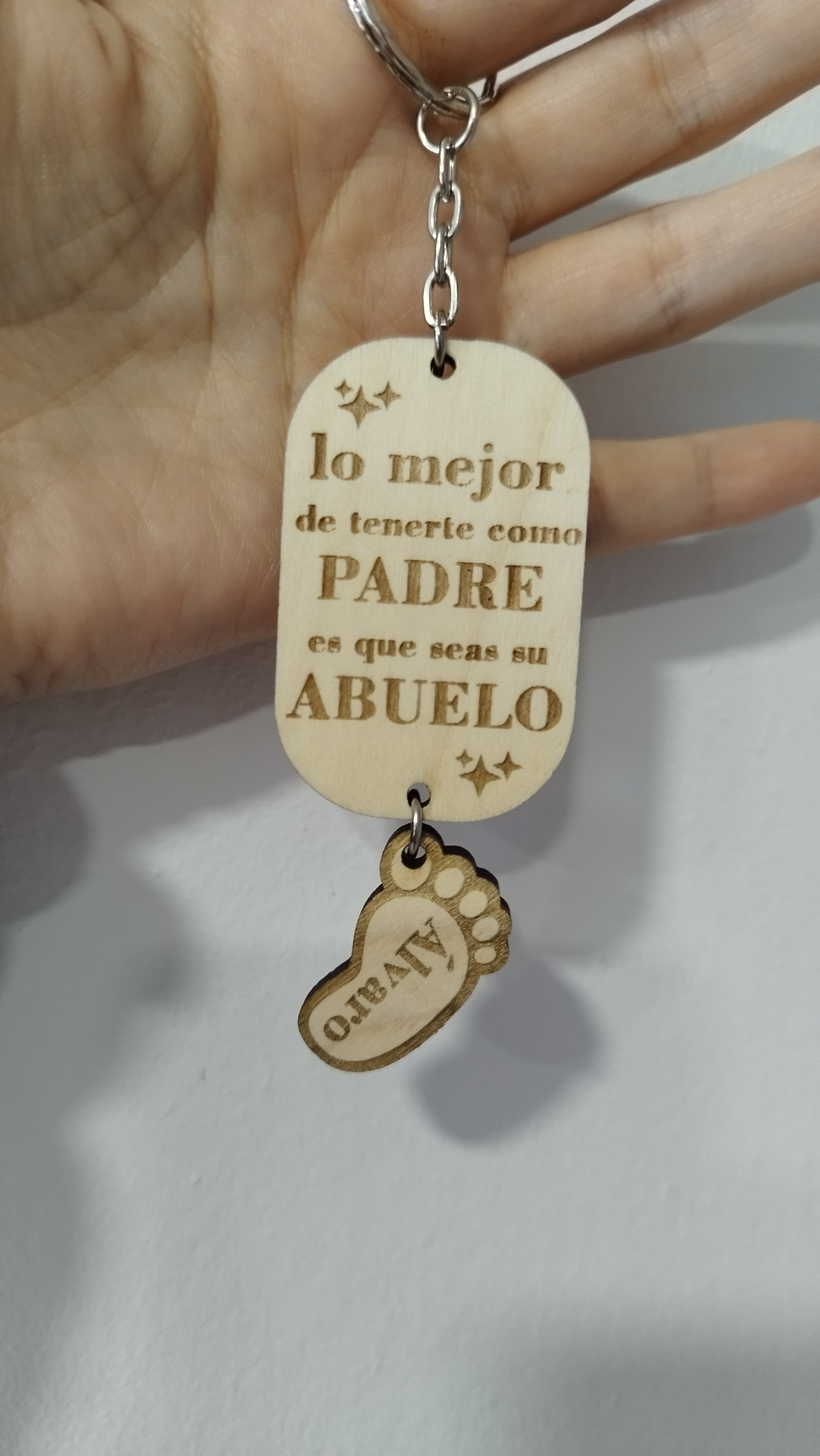 46. Llavero lo mejor de tenerte como padre es que seas su abuelo